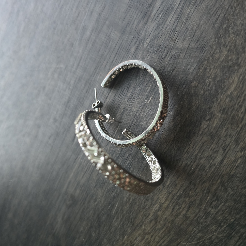 Elegant Silver Hoop Earrings